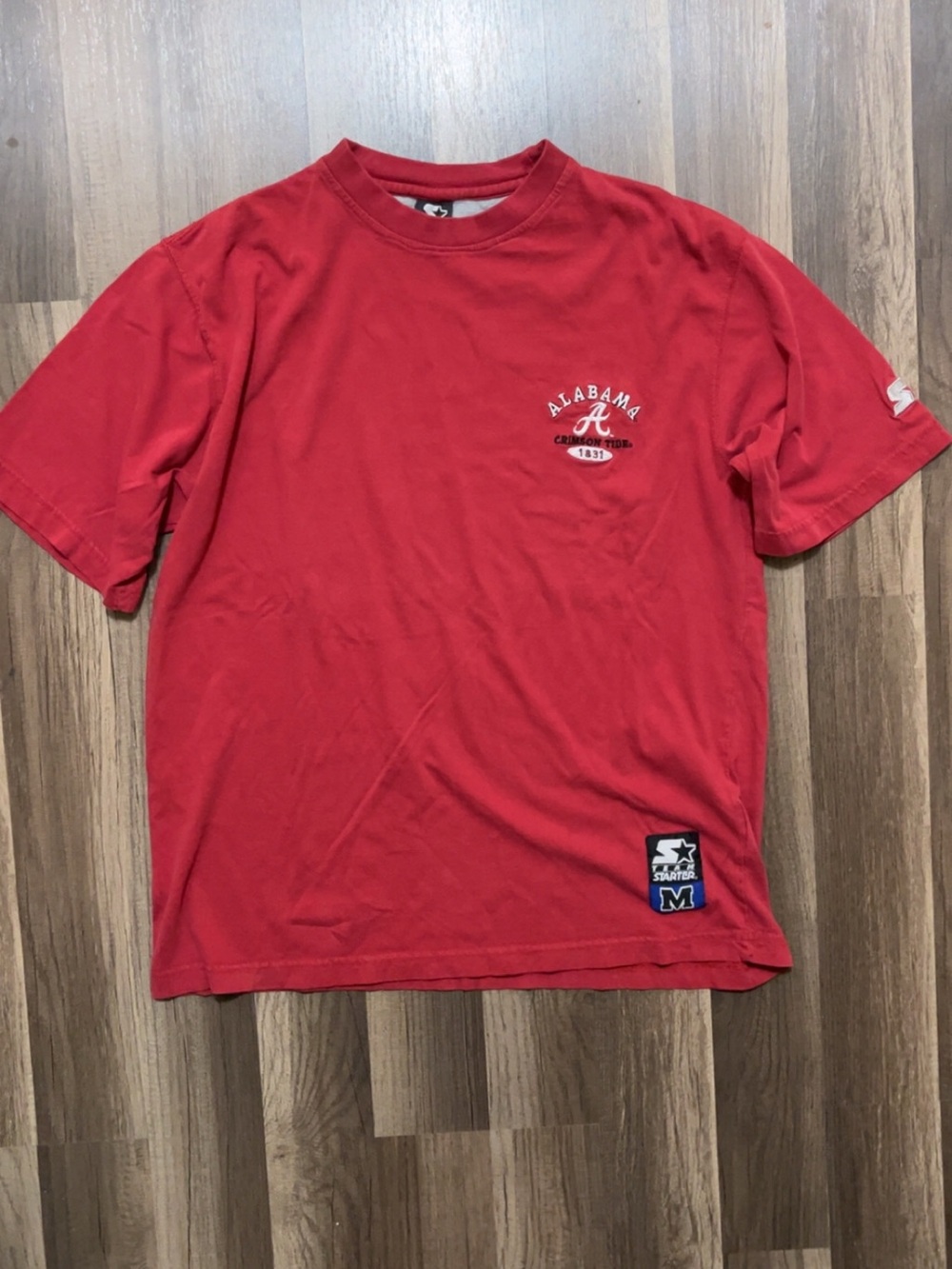 Vintage Starter Alabama Crimson Tide Mens Medium Red Shirt